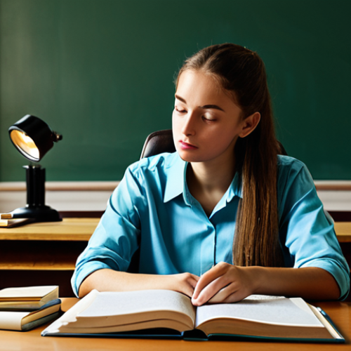 Study Time**

"A fully clothed student, appropriate attire, diligently studying with a well-organized desk filled with textbooks and notes, safe for work, books about environmental law, perfect anatomy, correct proportions, natural pose, indoor setting, warm lighting, professional, modest clothing."

**